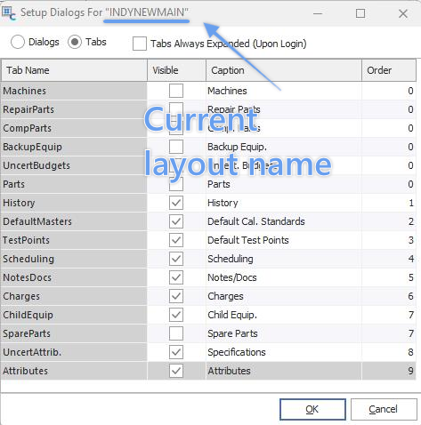 Detail Dialogs