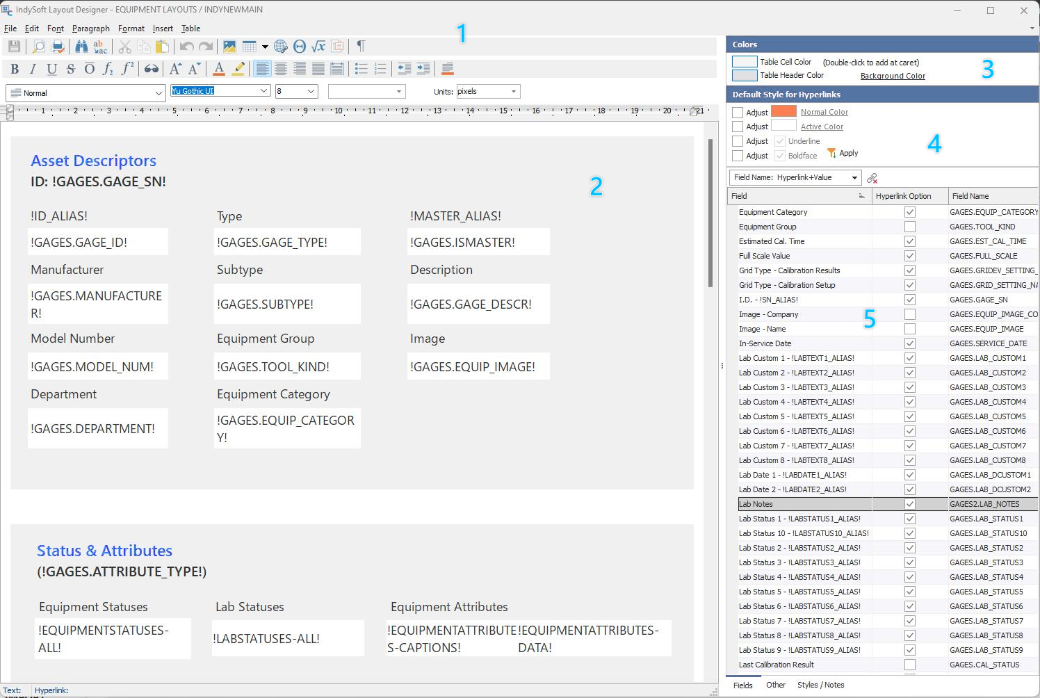 Example - Layout Editor