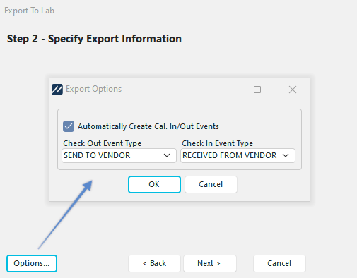 Export Options