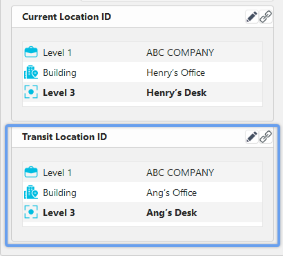 Transit Location of a Piece of Equipment