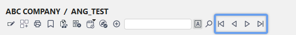 Dashboard Interface - Navigation Buttons