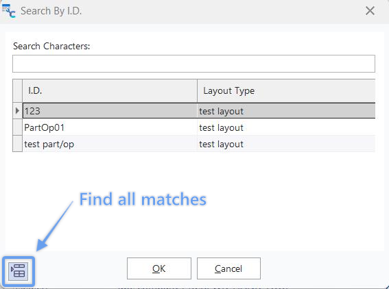 Search By... ID...Final All Matches Toggle