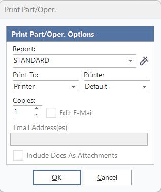 Print Part/Oper.