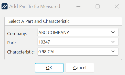 Adding a Part To Be Measured