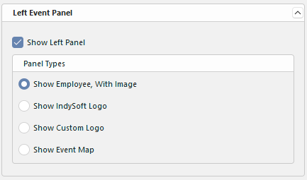 Show Left Panel - Example