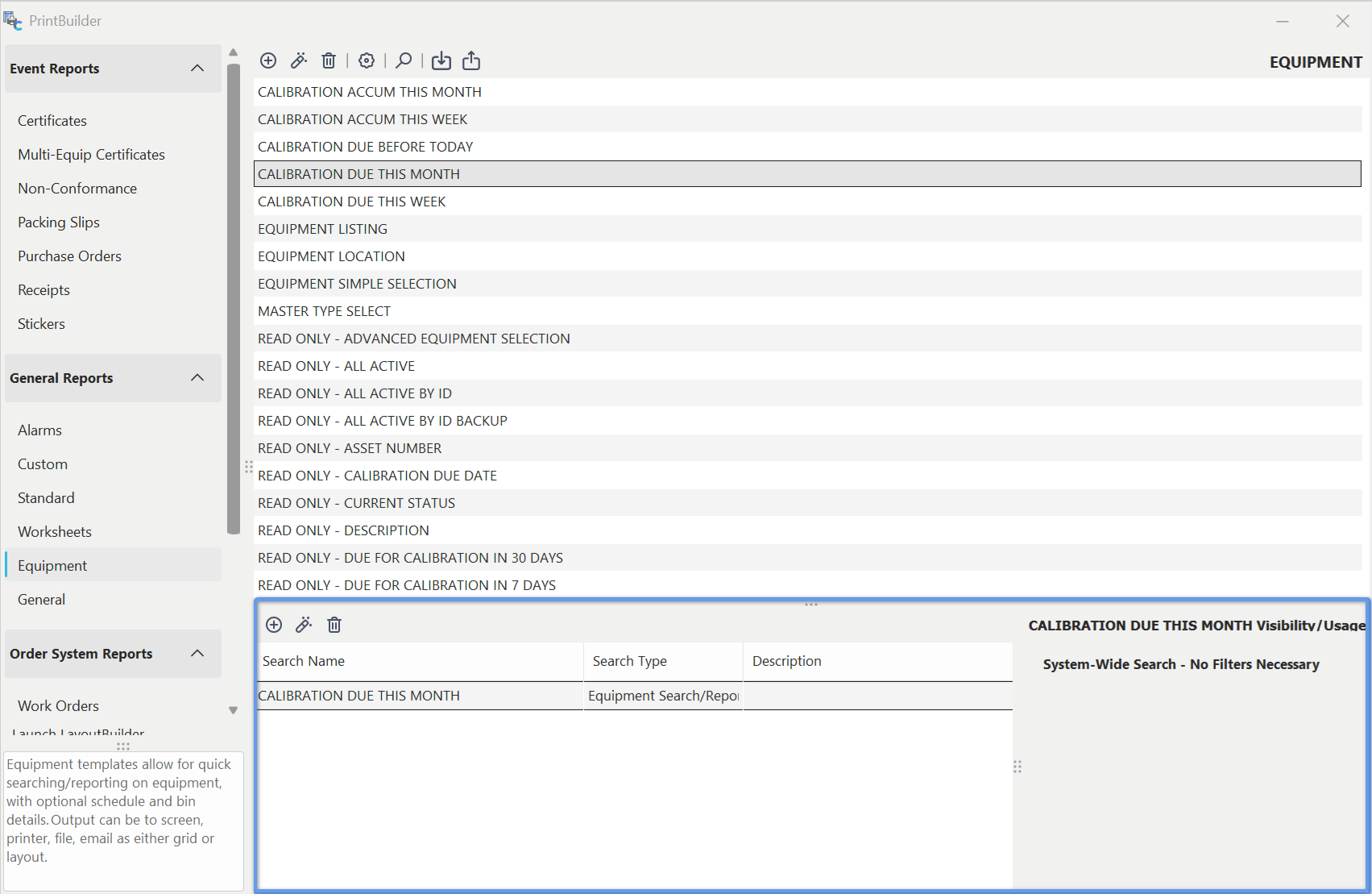 PrintBuilder/LayoutBuilder Visibility/Usage