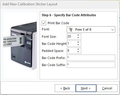 Add New Cal. Sticker Layout - Step 6