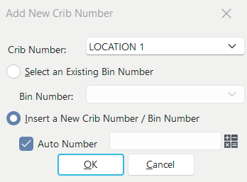 Add New Bin