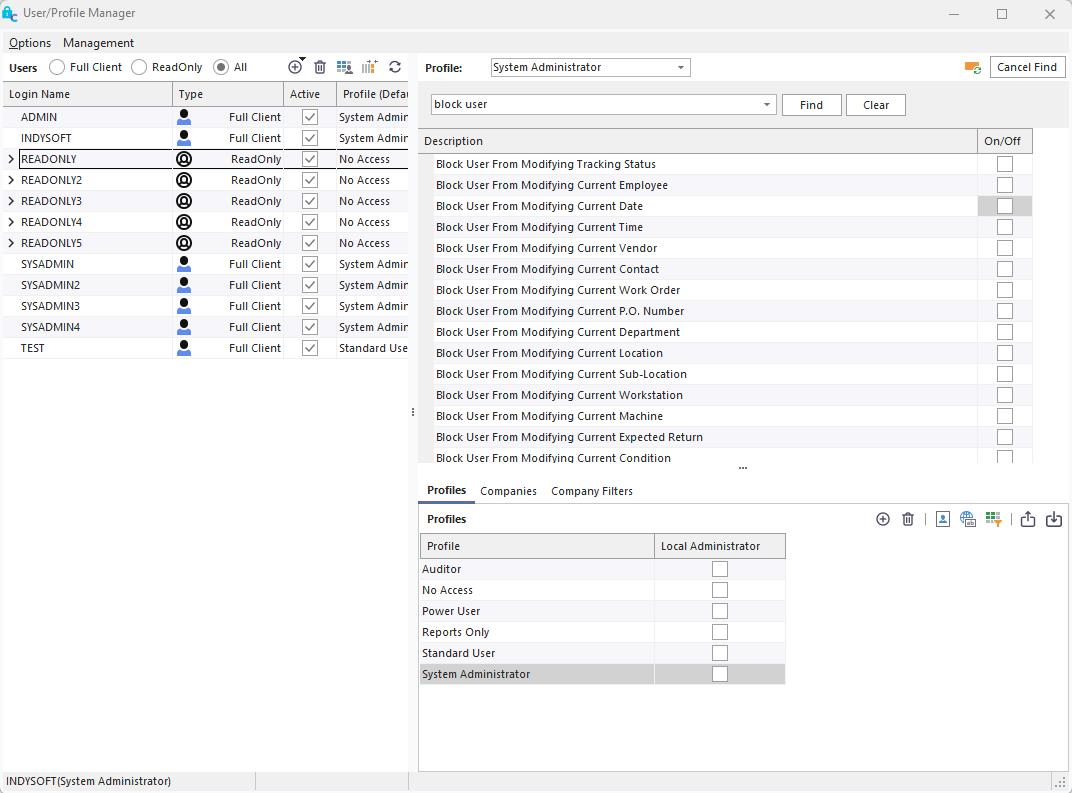 Blocking Access to Modifying Tracking Status and Tracking Status Details
