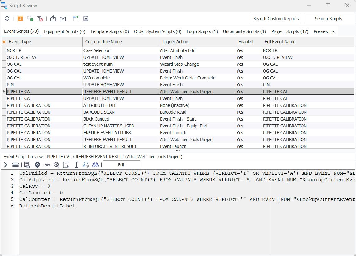 Script Review Utility