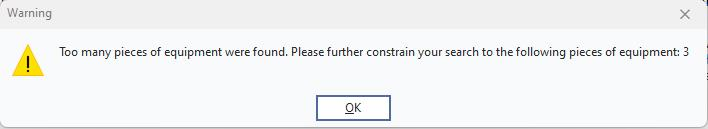Alert for Too Many Assets in Search By