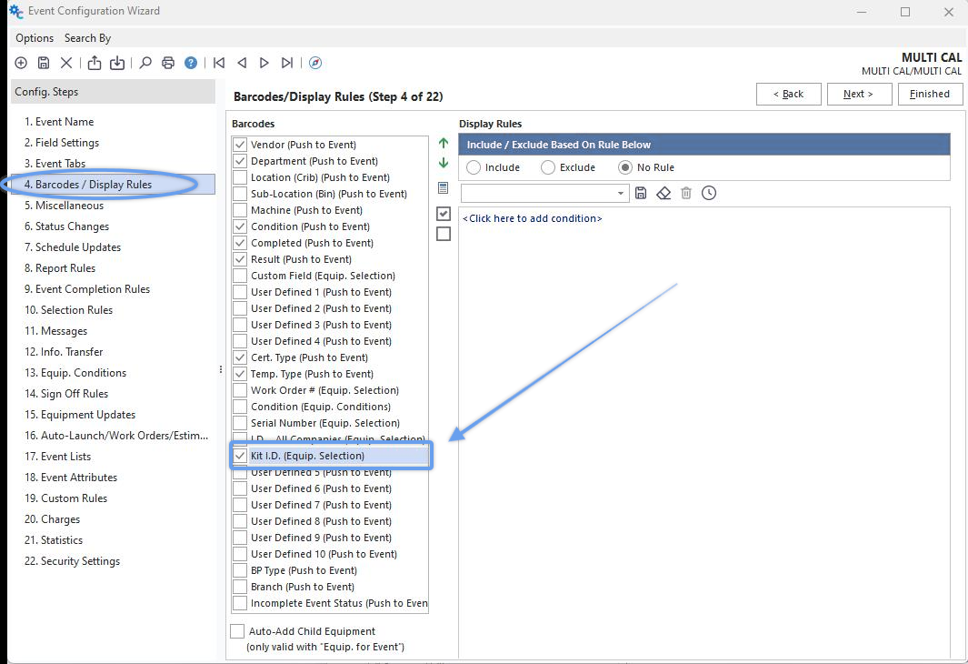 Step 4 - Event Configuration