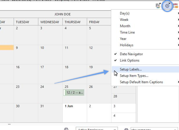 Work Scheduling Module - Options