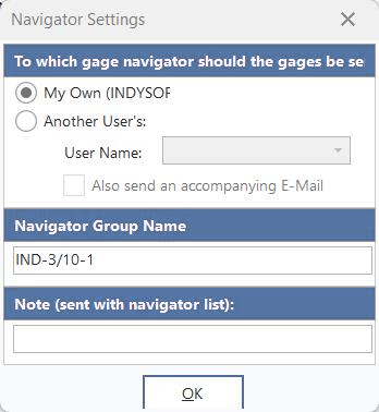 Navigator Settings