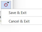 Report Wizard Exit options