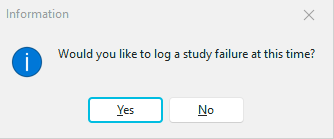 Log Study Failure
