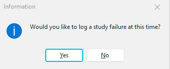 Log Study Failure