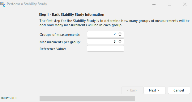 Stability Study - Step 1
