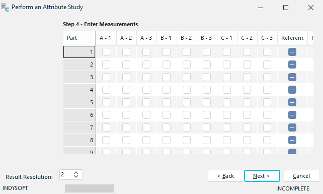 Step 4 - Enter Measurements