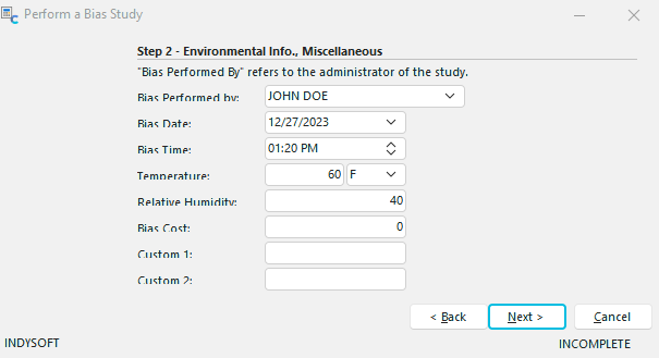 Step 2 - Environmental Info., Miscellaneous
