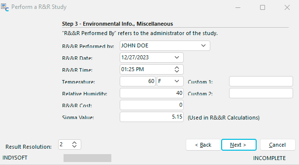 Step 3 - Environmental Info., Miscellaneous