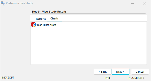 Step 5 - View Study Results (Charts)