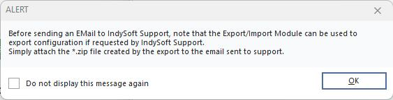 Support Request Items - Use Export/Import Module