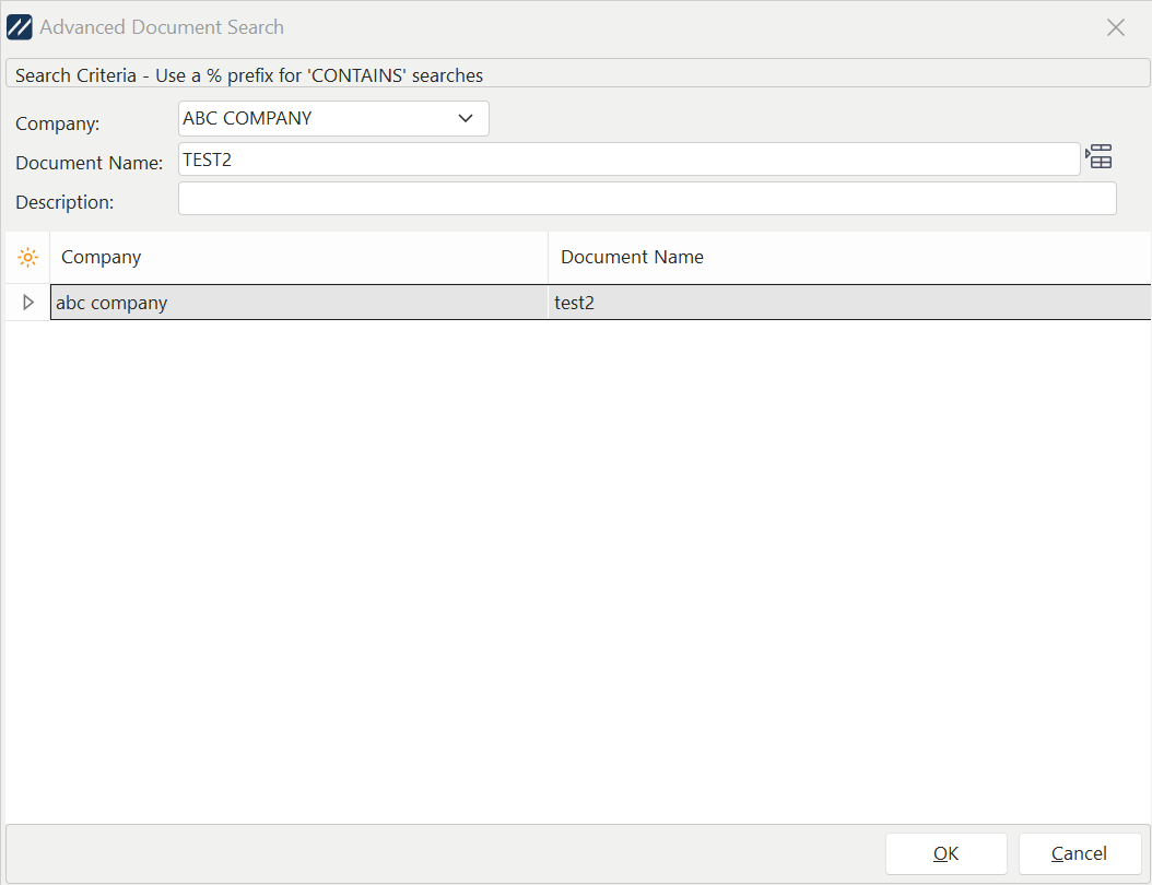 Add Document Dialog