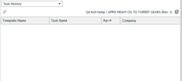 Task Editor - Task History