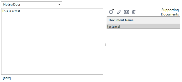 Task Editor - Notes/Docs