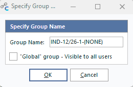 Specify Group Name