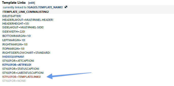 Equipment Layout in LayoutBuilder - example of how to setup template linked field style/color