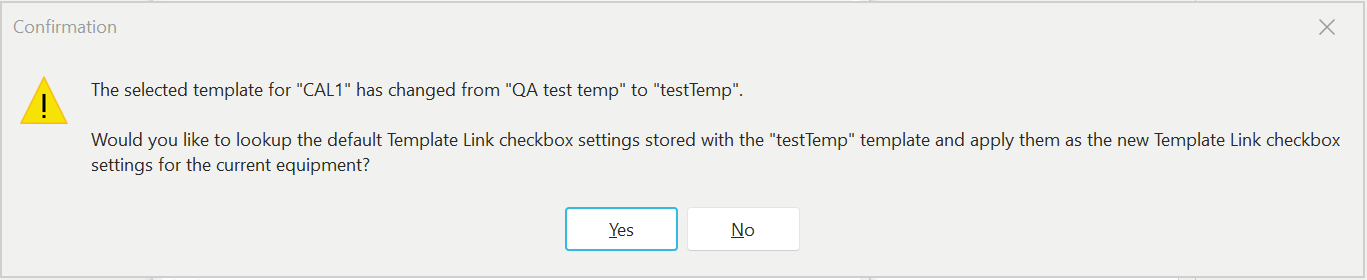 Template Confirmation Dialog
