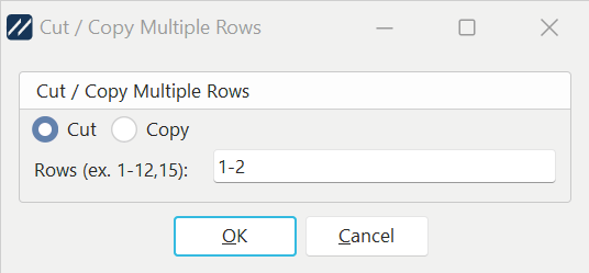 Cut / Copy Dialog