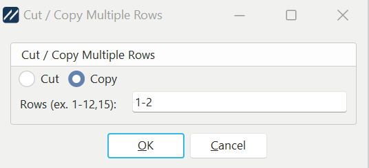 Cut / Copy Dialog