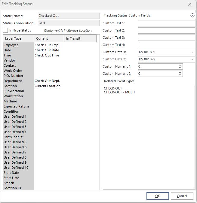 Example - Modifying Tracking Status Visible Fields through Workflow Configuration
