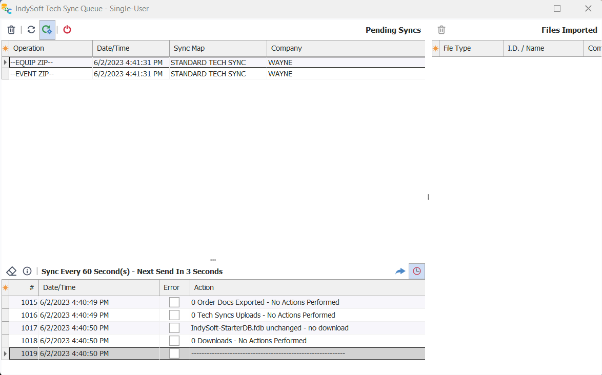 IndySoft Tech Sync Queue
