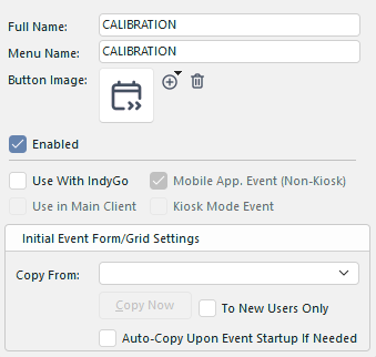 Event Basics Panel