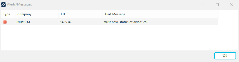 Selection Rules Failure Message