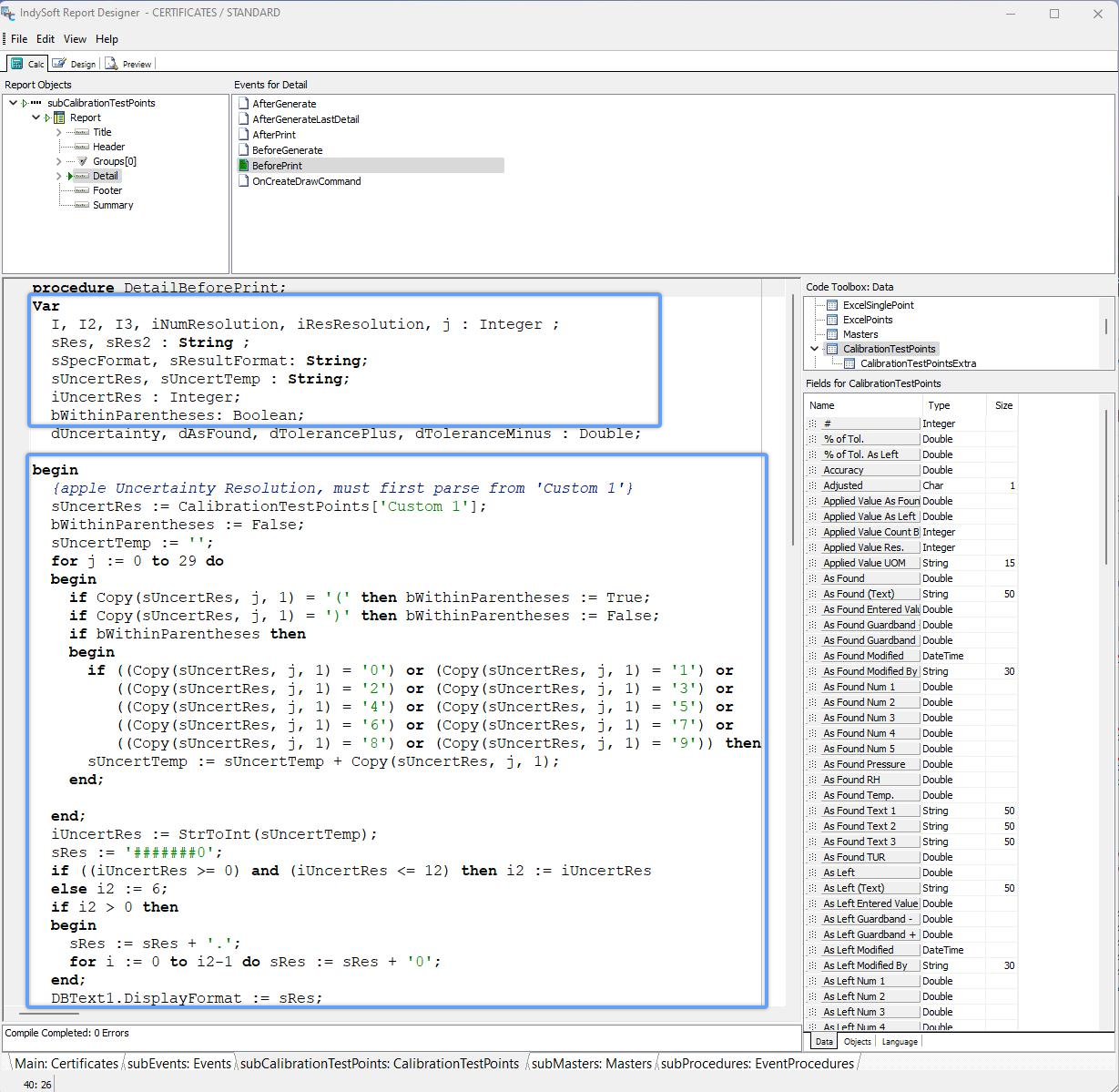 BeforeDetail Code for Applying Uncertainty Resolution
