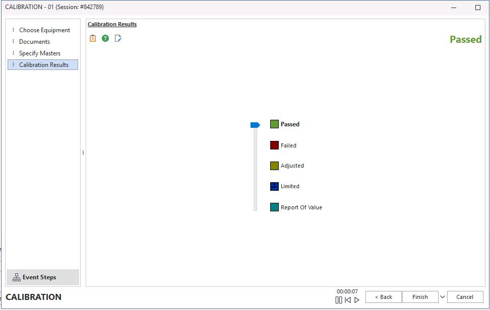 Calibration Results — no test points