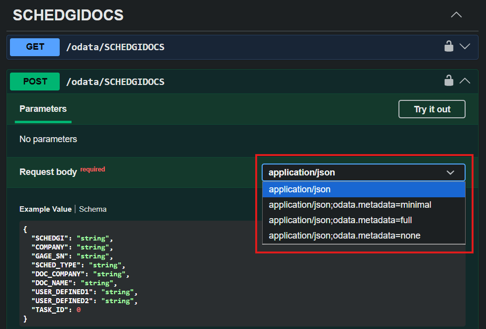 OData API with Swagger UI screenshot 5