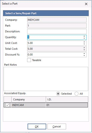 Choose Repair Part icon