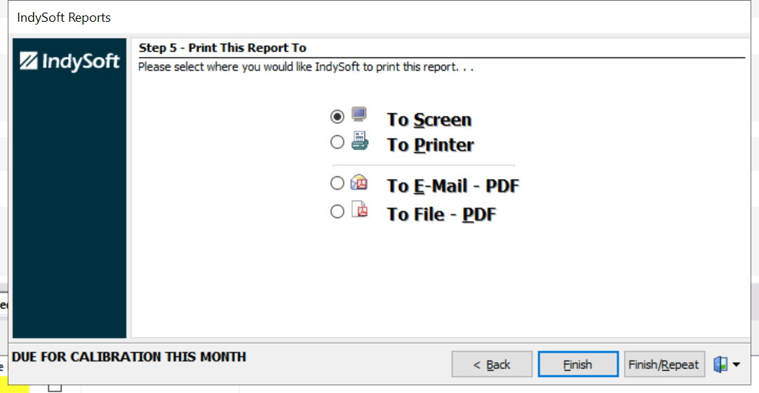Report defaults
