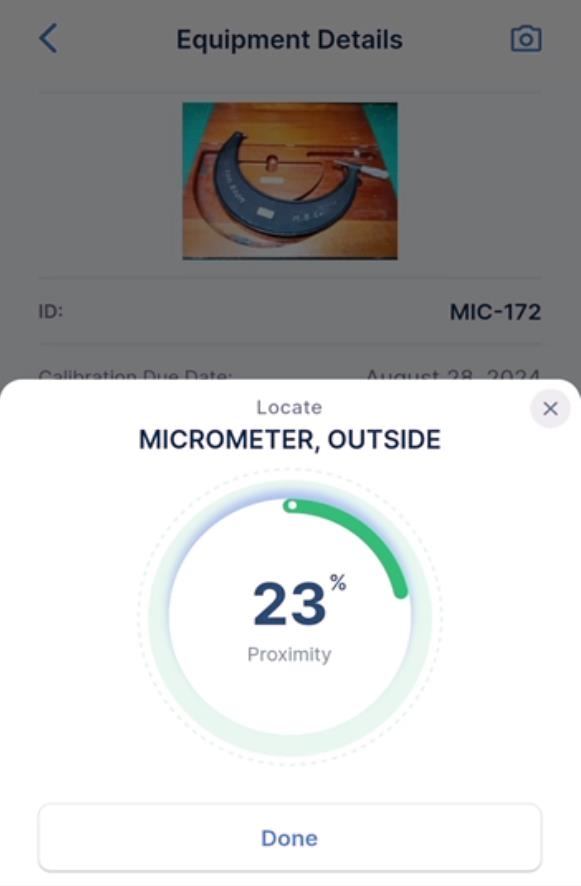Locate — proximity reading