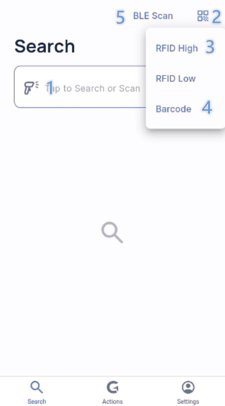 Search screen