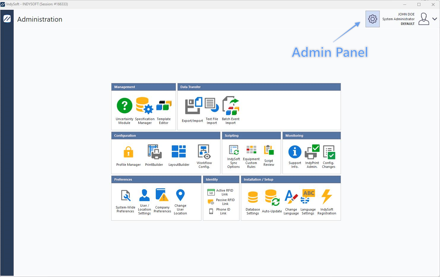 Admin Panel modules