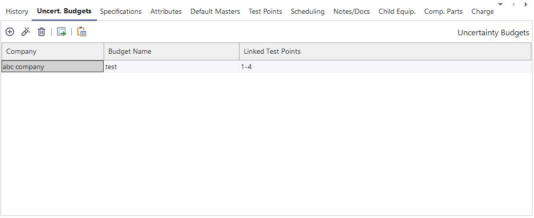 IndySoft Main Screen - Budgets Tab