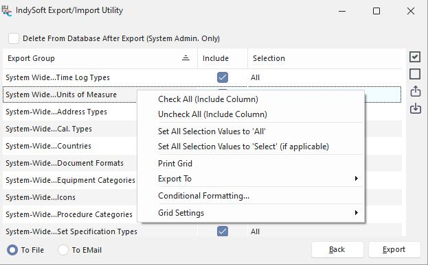 IndySoft Export_Import Utility 22/11/2023 a las 10:15:02 a. m.