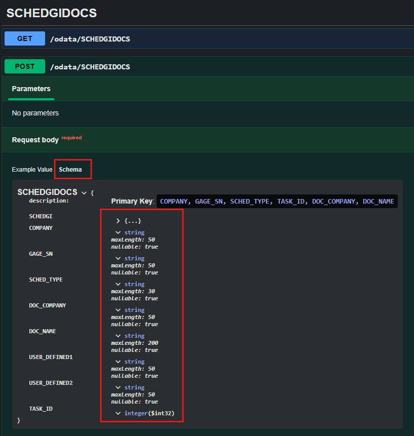 OData API with Swagger UI screenshot 4
